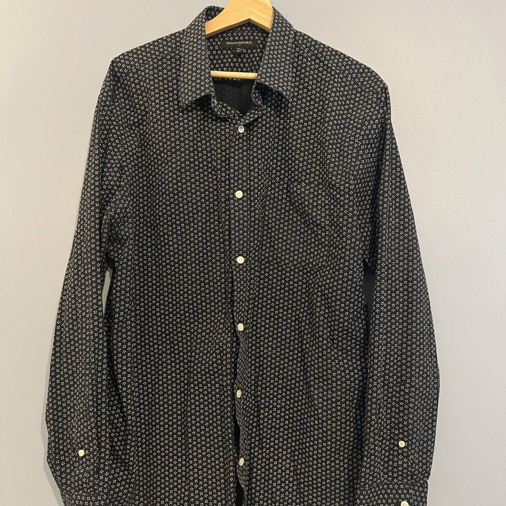Banana Republic Button Down XL Dark Blue